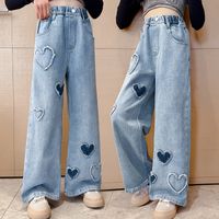 Korean Style Heart Shape Pocket Denim Pants & Leggings main image 7