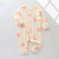 Casual Animal Flower Bow Knot Cotton Baby Rompers main image 2