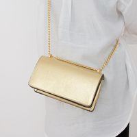 Women's Small All Seasons Pu Leather Solid Color Classic Style Square Magnetic Buckle Shoulder Bag main image 1
