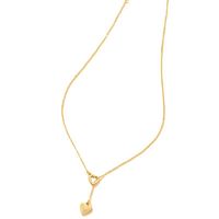 Sweet Simple Style Heart Shape Alloy Plating Gold Plated Women's Pendant Necklace main image 6