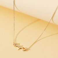 Cute Simple Style Heart Shape Alloy Plating Gold Plated Women's Necklace main image 3