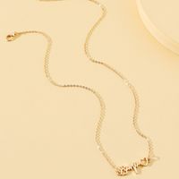 Cute Simple Style Heart Shape Alloy Plating Gold Plated Women's Necklace main image 4