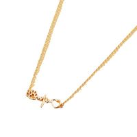 Cute Simple Style Heart Shape Alloy Plating Gold Plated Women's Necklace main image 6