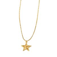 Sweet Simple Style Star Alloy Plating Gold Plated Women's Pendant Necklace main image 6