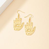 1 Pair Simple Style Devil's Eye Plating Alloy Gold Plated Ear Hook main image 3