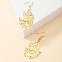1 Pair Simple Style Devil's Eye Plating Alloy Gold Plated Ear Hook sku image 1