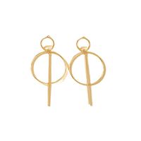 1 Paire Style Simple Cercle Placage Alliage Plaqué Or Boucles D'oreilles main image 7