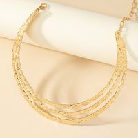 Hip-hop Punk Solid Color Alloy Plating Gold Plated Women's Choker main image 4