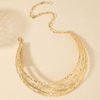 Hip-hop Punk Solid Color Alloy Plating Gold Plated Women's Choker main image 6