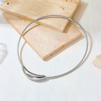 Stainless Steel Vintage Style Plating Solid Color Choker sku image 1
