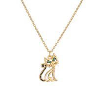 Ig Style Simple Style Tortoise Animal Bird Copper Plating Inlay Zircon Gold Plated Pendant Necklace main image 4
