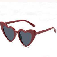 Elegant Heart Shape UV400 Special-Shaped Mirror Clubmaster Full Frame Women's Sunglasses sku image 16