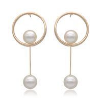 1 Pair Simple Style Star Plating Inlay Artificial Pearl Alloy Artificial Pearls Gold Plated Drop Earrings main image 2