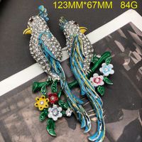 Elegant Classical Flower Bird Alloy Plating Inlay Zircon Women's Brooches sku image 1