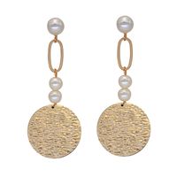 1 Pair Simple Style Star Plating Inlay Artificial Pearl Alloy Artificial Pearls Gold Plated Drop Earrings sku image 4