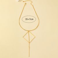 Style Ig Style Simple Rhombe Alliage Placage Plaqué Or 14k Femmes Pendentif main image 3