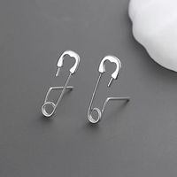1 Pair Lady Paper Clip Water Droplets Skull Plating Inlay Alloy Rhinestones 24k Gold Plated Earrings Ear Studs sku image 3