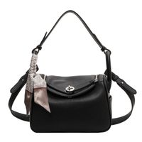 Women's Small All Seasons Pu Leather Solid Color Vintage Style Square Zipper Shoulder Bag sku image 2