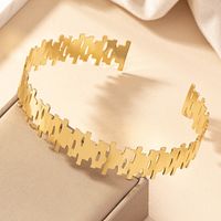 Elegant Geometric Alloy Ferroalloy Plating Hollow Out 14k Gold Plated Women's Choker main image 3