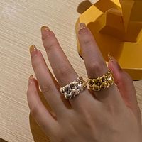 Vintage Style Heart Shape Copper Plating Open Rings main image 1