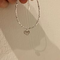 Simple Style Heart Shape Sterling Silver Plating Bracelets main image 10