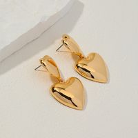 1 Piece Elegant Heart Shape Plating Alloy Gold Plated Drop Earrings main image 4