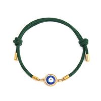 Vintage-stil Teufels Auge Rostfreier Stahl Mailand Seil Inlay Strasssteine Armbänder sku image 5