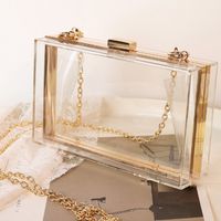 Transparent Arylic Transparent Square Evening Bags main image 1