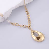 Simple Style Water Droplets Stainless Steel Plating 18k Gold Plated Necklace main image 1