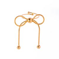 Simple Style Bow Knot Stainless Steel Plating 18k Gold Plated Rings main image 4