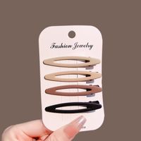 Retro Geometric Metal Stoving Varnish Hair Clip sku image 4