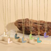 Simple Style Heart Shape Copper Plating Chain 14k Gold Plated Pendant Necklace main image 1