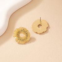 1 Pair Simple Style Classic Style Commute Circle Plating Alloy Ferroalloy 14k Gold Plated Silver Plated Ear Studs main image 8