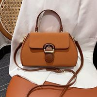 Women's Small All Seasons Pu Leather Solid Color Streetwear Square Magnetic Buckle Shoulder Bag main image 1