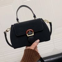 Women's Small All Seasons Pu Leather Solid Color Streetwear Square Magnetic Buckle Shoulder Bag sku image 2