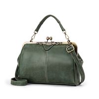 Women's Medium All Seasons Pu Leather Solid Color Classic Style Square Lock Clasp Shoulder Bag main image 4