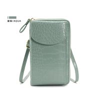 Women's All Seasons Pu Leather Solid Color Classic Style Square Flip Cover Phone Wallets sku image 4
