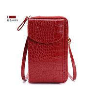Women's All Seasons Pu Leather Solid Color Classic Style Square Flip Cover Phone Wallets sku image 3