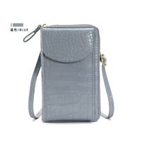 Women's All Seasons Pu Leather Solid Color Classic Style Square Flip Cover Phone Wallets sku image 1
