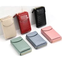 Women's All Seasons Pu Leather Solid Color Classic Style Square Flip Cover Phone Wallets main image 2
