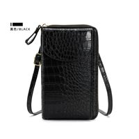 Women's All Seasons Pu Leather Solid Color Classic Style Square Flip Cover Phone Wallets sku image 5