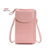 Women's All Seasons Pu Leather Solid Color Classic Style Square Flip Cover Phone Wallets sku image 6