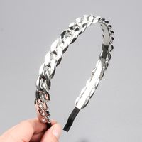 Vintage Style Geometric Solid Color Alloy Plating Hair Band main image 4