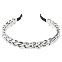 Vintage Style Geometric Solid Color Alloy Plating Hair Band main image 3