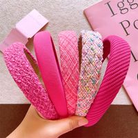 Sweet Geometric Solid Color Cloth Hair Band main image 5