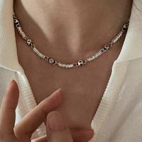 Casual Geometric Rhombus Sterling Silver Necklace sku image 1