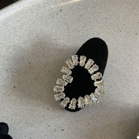 Estilo Simple Forma De Corazón Metal Embutido Diamantes De Imitación Pinza Para El Cabello sku image 1