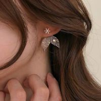 1 Pair Simple Style Color Block Inlay Alloy Zircon Ear Studs main image 5