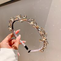 Simple Style Butterfly Artificial Crystal Inlay Rhinestones Hair Band main image 1