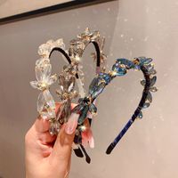Simple Style Butterfly Artificial Crystal Inlay Rhinestones Hair Band main image 4